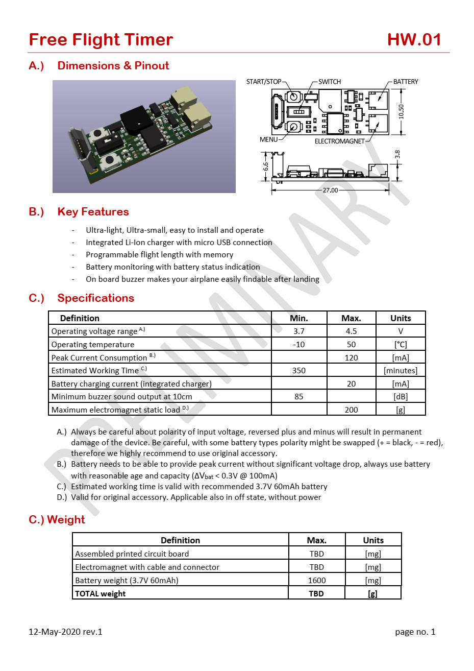 FF timer datasheet